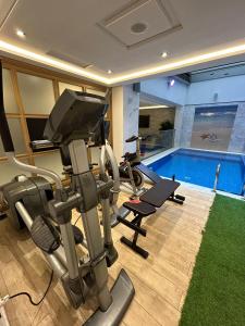 Posilňovňa alebo fitness centrum v ubytovaní Twin Hotel Tanger