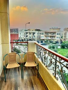 Balkón nebo terasa v ubytování Bright Homestay - New Cairo