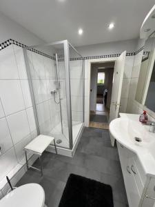 Koupelna v ubytování Ferienwohnung Traudel + 28 fotografií