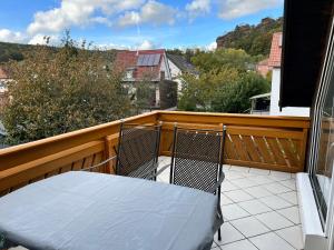 Balkón nebo terasa v ubytování Ferienwohnung Traudel