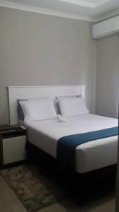 Postel nebo postele na pokoji v ubytování Chobe Blue Guest Inn