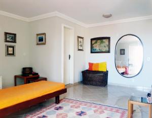 Ένα ή περισσότερα κρεβάτια σε δωμάτιο στο Casa na praia de Setiba com panorama fantástico +37 φωτογραφίες
