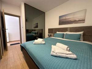 Posteľ alebo postele v izbe v ubytovaní Apartment Kovacevic With Sea View