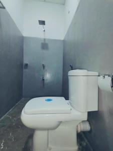 a bathroom with a white toilet in a room at Nirwana Resort in Habarana