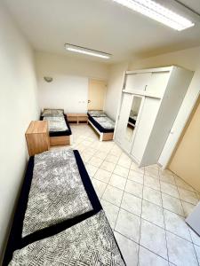 Postel nebo postele na pokoji v ubytování Ubytování Pardubice Trnová