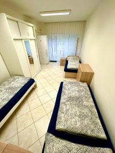 Postel nebo postele na pokoji v ubytování Ubytování Pardubice Trnová