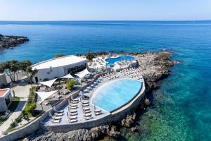 an aerial view of a resort with a swimming pool at Dulamerovic Resort in Bar