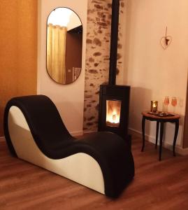 Posedenie v ubytovaní La Passionnante Gîte avec Spa privatif