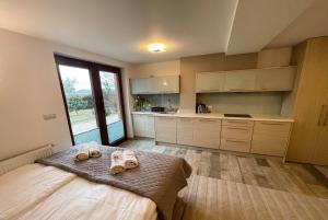 Posteľ alebo postele v izbe v ubytovaní Beskid Rose & SPA