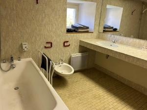 Koupelna v ubytování Auberge du désert