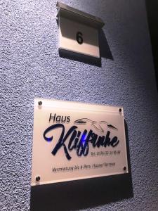 Certifikát, hodnocení, plakát nebo jiný dokument vystavený v ubytování Haus "Kliffruhe"