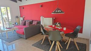 A seating area at La Palmita
