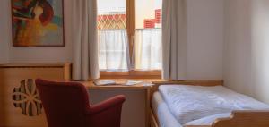 Katil atau katil-katil dalam bilik di Hotel Goldener Greif