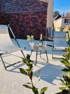 Balkon lub taras w obiekcie Appartement 50m du centre historique