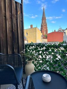 Balkoni atau teres di Stilvoll Wohnen