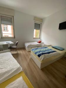 Postel nebo postele na pokoji v ubytování Annie´s Appartements