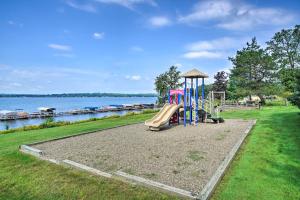 Lasten leikkialue majoituspaikassa Lakeside Retreat in Dewittville with Pool Access!