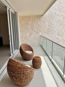 Posezení v ubytování ¡Your oasis by the beach! Loft in Santamar
