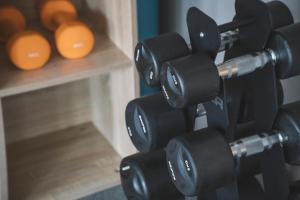 Fitness centrum a/nebo fitness zařízení v ubytování Zenit San Sebastián