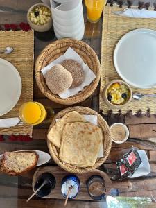 Možnosti snídaně pro hosty v ubytování Riad Bed & Breakfast Comptoir du Pacha