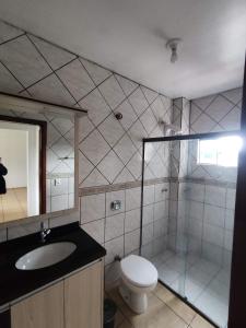 Koupelna v ubytování Apto amplo próximo a Prati