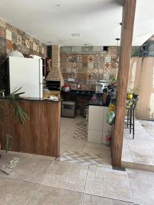 Küche/Küchenzeile in der Unterkunft Casa de praia