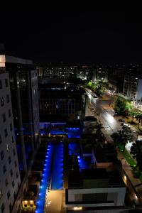 Uma visão geral de Brasília ou uma vista da cidade tirada do hotel