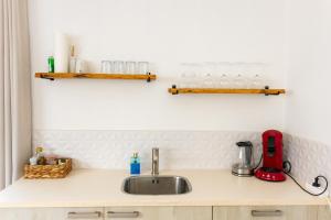 O bucătărie sau chicinetă la Studio Apartment Volterra Curacao