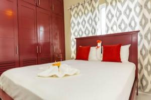Postel nebo postele na pokoji v ubytování Tropical Oasis Villa