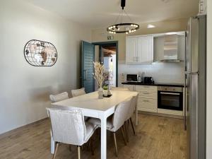 A kitchen or kitchenette at Villa Penelope Spartia Kefalonia