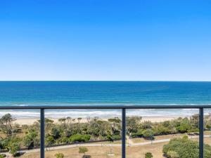 a view of the ocean from the balcony of a condo at Beach on Sixth in Maroochydore