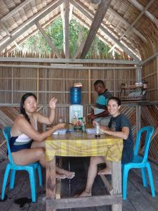 a couple of people sitting at a table at Amfriwen Homestay in Yennanas Besir