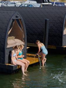 Hosté ubytování Boathouses - Overnat på vandet ved Limfjorden