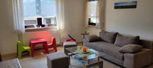Χώρος καθιστικού στο Ferienwohnung Sonnenschein