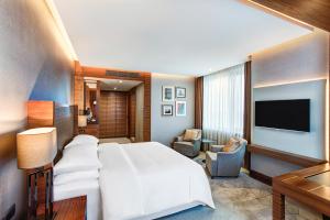 TV a/nebo společenská místnost v ubytování Sheraton Grand Samsun Hotel