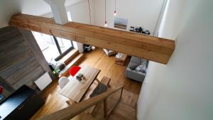 Posezení v ubytování SKOG HARRACHOV duplex apartment