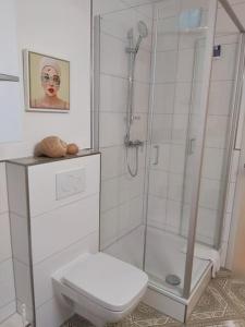 Koupelna v ubytování Wohnung Elisabeth - Parkblick - Am Buhl'schen Park 40 - zentrumsnah