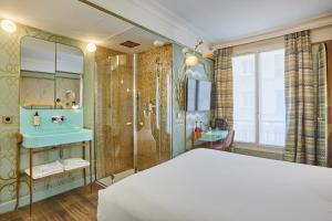 Ένα ή περισσότερα κρεβάτια σε δωμάτιο στο Idol Hotel