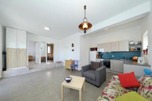 Kuchyň nebo kuchyňský kout v ubytování Horizonte apartman