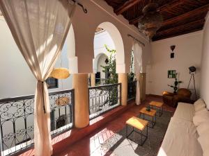 Posezení v ubytování Riad l'Echappée, en exclusivité, 5 chambres