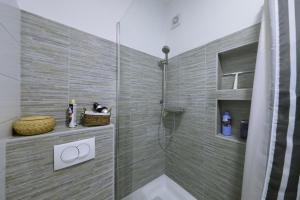 Koupelna v ubytování Horizonte apartman + 37 fotografií