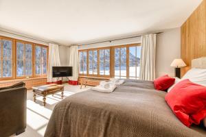 Posteľ alebo postele v izbe v ubytovaní Chalet Lilly - Luxury by A-Appartments mit Ski in - Ski out
