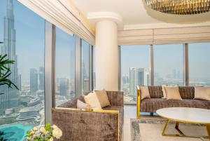 Posezení v ubytování New Arabian Luxurious Stay with Boulevard! 5705