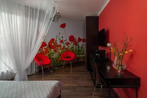 Postel nebo postele na pokoji v ubytování Design Hotel Romantick