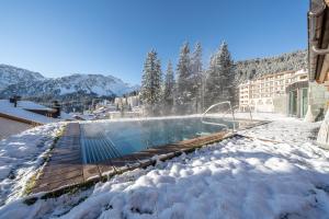 Waldhotel Arosa v zimě