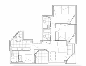 Půdorys ubytování Koxtape Apartment by FeelFree Rentals