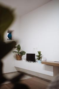 TV a/nebo společenská místnost v ubytování Brezza