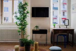 Telewizja i/lub zestaw kina domowego w obiekcie Loge du Pré Carré - hypercentre