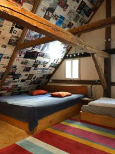 Postel nebo postele na pokoji v ubytování Chalupa Maxov