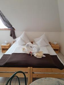 Voodi või voodid majutusasutuse Béke Stúdió Apartman toas